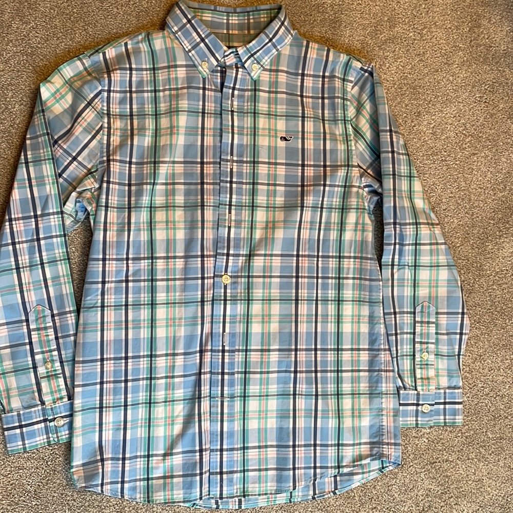 Vineyard Vines Boy’s Button Down Whale Shirt
